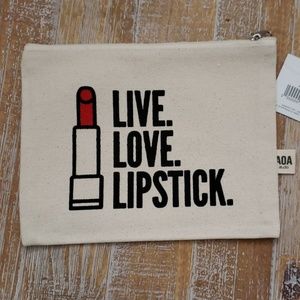 Cute canvas makeup bag